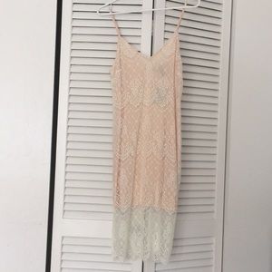Blush Pink Lace Dress